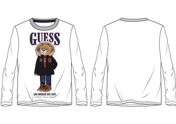 T-SHIRT MANICA LUNGA GUESS