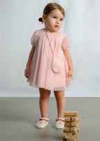 VESTITO TULLE CON BORSA MAYORAL