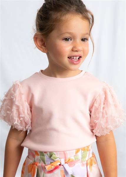 MAGLIETTA CON TULLE MAYORAL