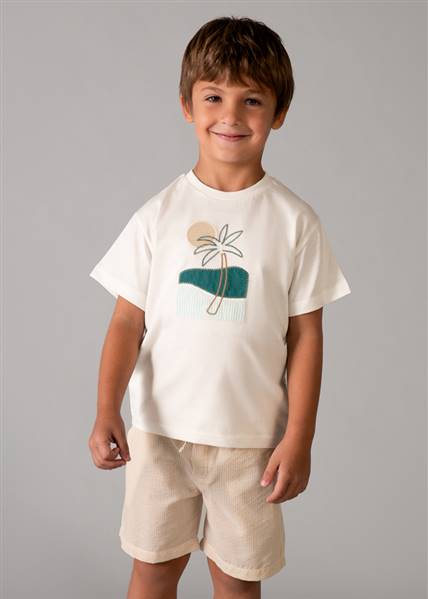 COMPLETO SHIRT E BERMUDA A RIGHE MAYORAL