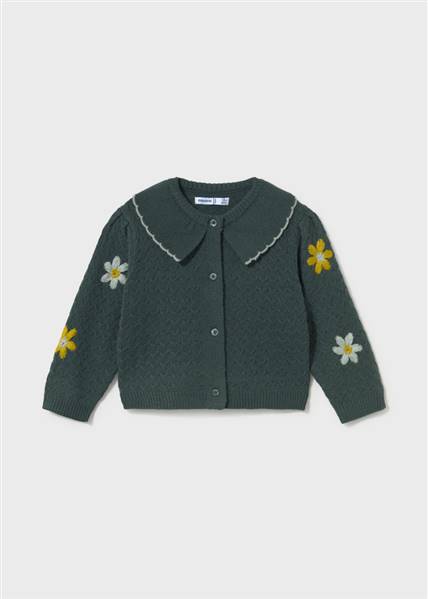 CARDIGAN TRICOT FIORI RICAMI