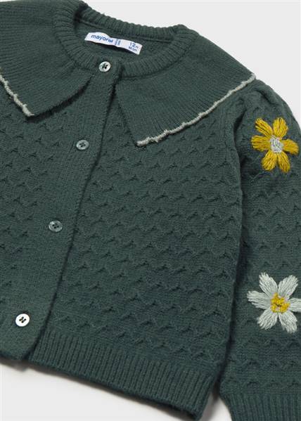CARDIGAN TRICOT FIORI RICAMI