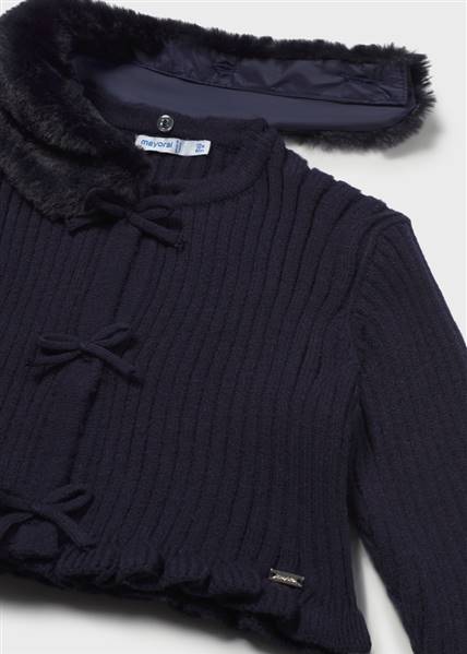 CARDIGAN TRICOT COLLETTO PELL