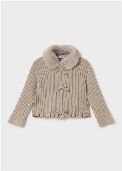 CARDIGAN TRICOT COLLETTO PELL
