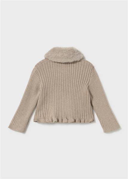 CARDIGAN TRICOT COLLETTO PELL
