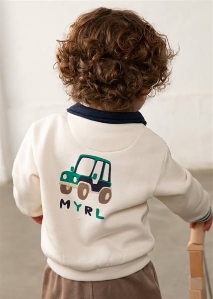 PULLOVER CON COLLO POLO