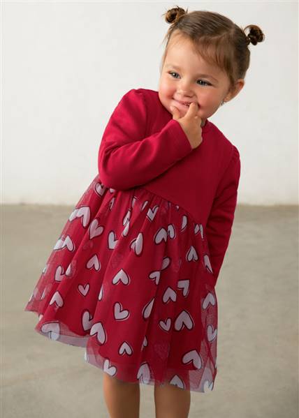 VESTITO TULLE STAMPATO MAYORAL