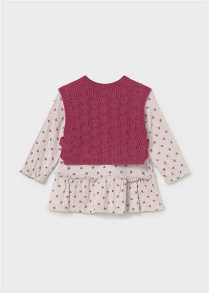 VESTITO CON GILET TRICOT