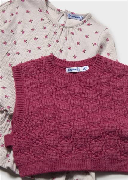 VESTITO CON GILET TRICOT