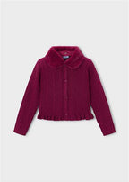 CARDIGAN CON COLLETTO IN PELLICCIA MAYOR
