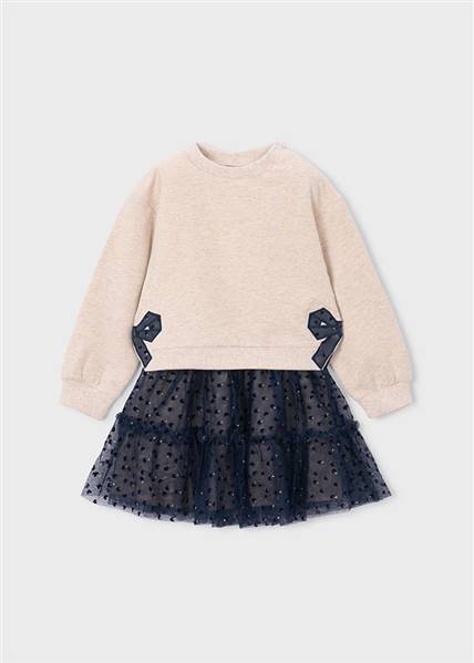 COMPLETO FELPA E GONNA IN TULLE MAYORAL