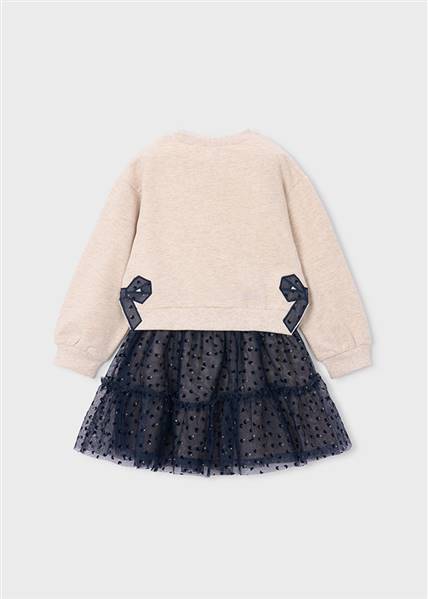 COMPLETO FELPA E GONNA IN TULLE MAYORAL