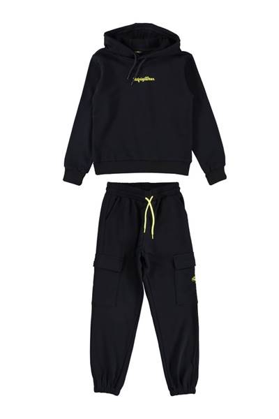 COMPLETO FELPA CON CAPPUCCIO E PANTALONE