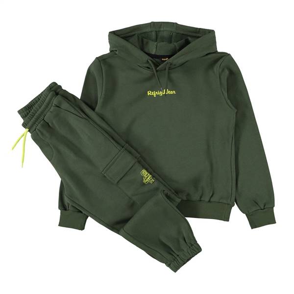COMPLETO FELPA CON CAPPUCCIO E PANTALONE