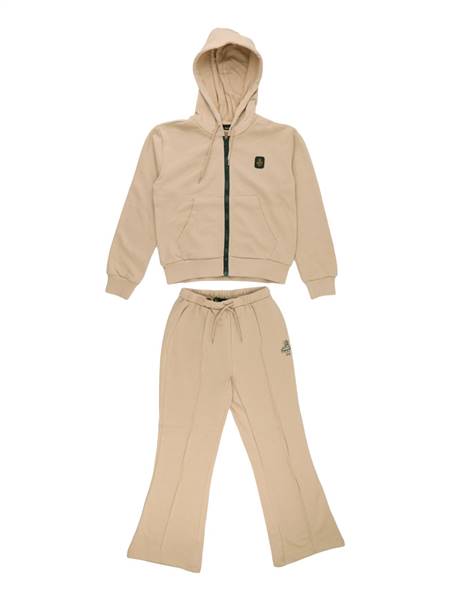 COMPLETO FELPA FULL ZIP C/CAPPUCCIO E PA