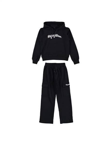 COMPLETO FELPA CON CAPPUCCIO E PANTALONE