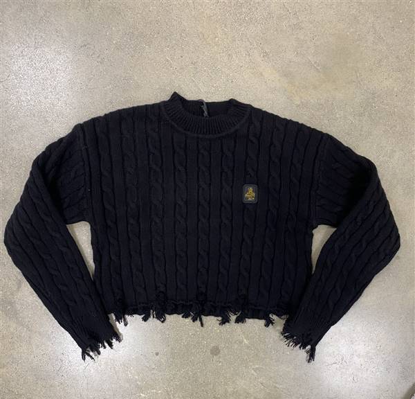 MAGLIONE TRECCIA CROPPED REFRIGIWEAR
