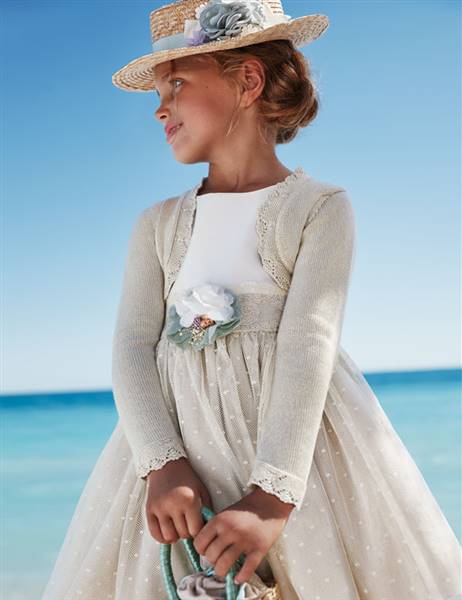 ABITO TULLE JACQUARD