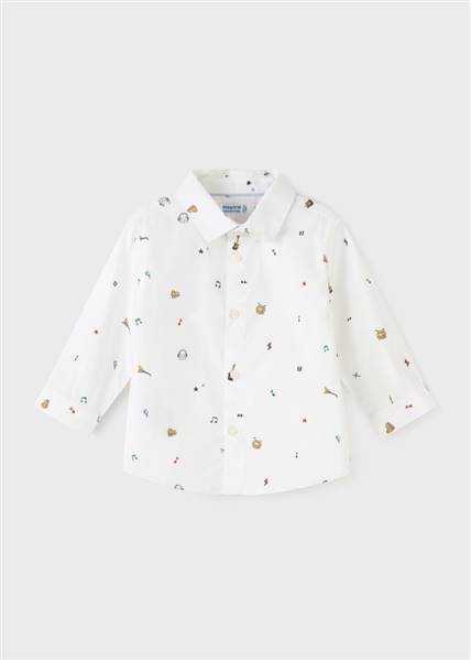 CAMICIA MANICA LUNGA CON STAMPA