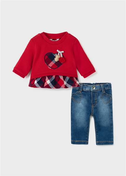 COMPLETO PANTALONE LUNGO E FELPA