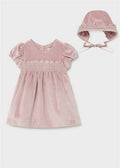 VESTITO IN VELLUTO CON CUFFIETTA