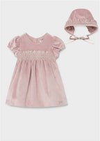 VESTITO IN VELLUTO CON CUFFIETTA