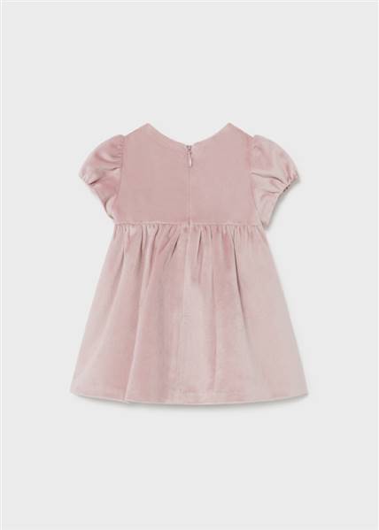VESTITO IN VELLUTO CON CUFFIETTA