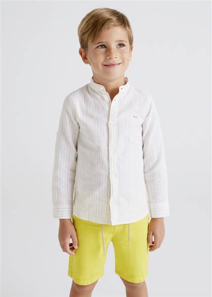 CAMICIA M/L C/COREANA LINO