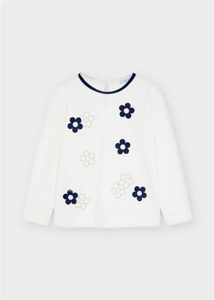 MAGLIETTA MANICA LUNGA CON FIORI