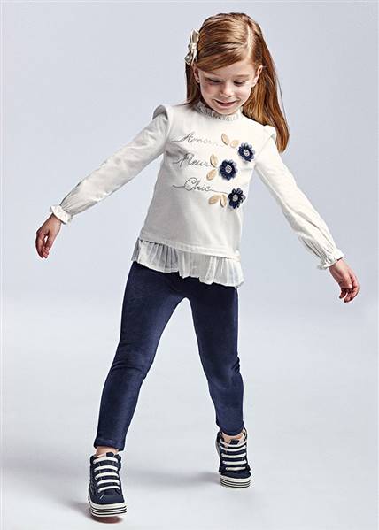 COMPLETO CON LEGGINGS IN CINIGLIA