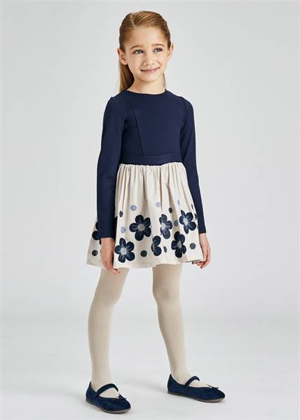 VESTITO CON FIORI RICAMATI