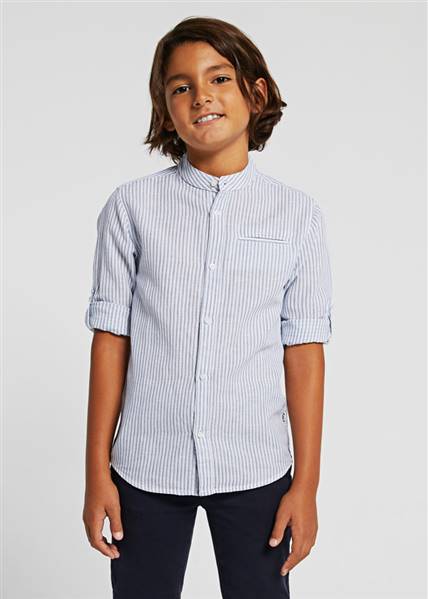 CAMICIA M/L C/COREANA LINO