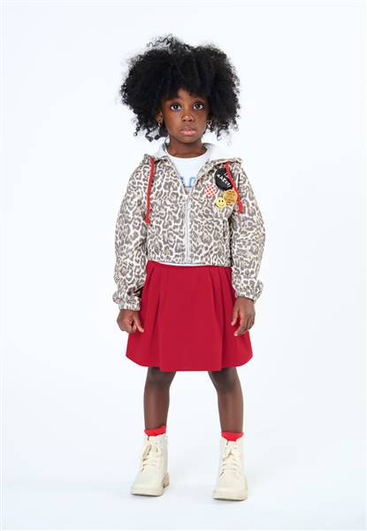 FELPA MACULATAFULL ZIP C/CAPPUCCIO BAMBI