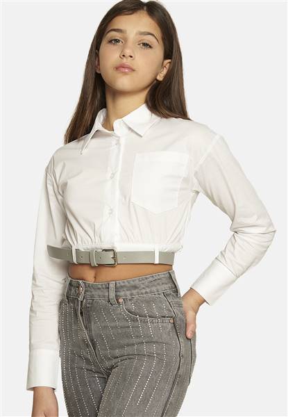 CAMICIA RAGAZZA C/CINTURA