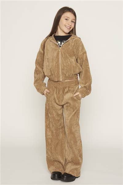 MAGLIA FULL ZIP CAPPUCCIO RAGAZZA