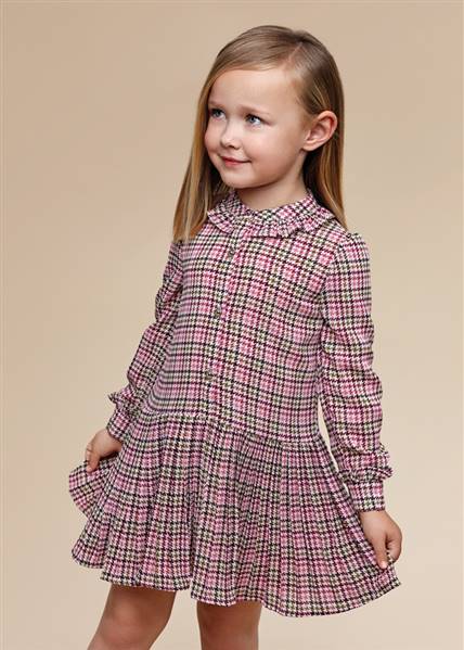 ABITO CHIFFON QUADRI